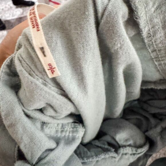 Free People Lara Ruffle Bib Seafoam Green Mini Dress Gardening Spring - Picture 5 of 5